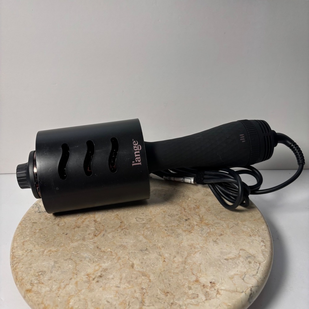LANGE Le Volume 2 in 1 Titanium Hair Dryer Brush‎ Styler Black Rose Gold